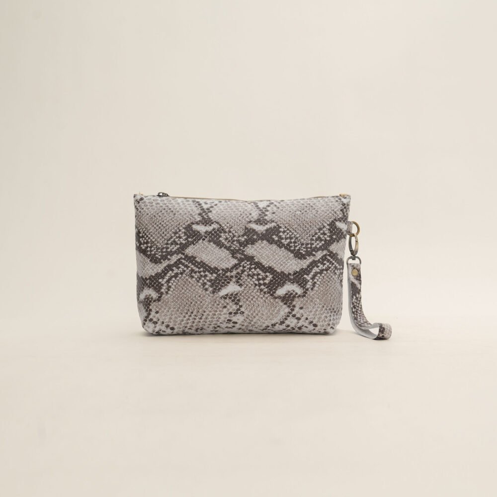 Pochette en Cuir Serpentine – Élégance et Raffinement Marocain