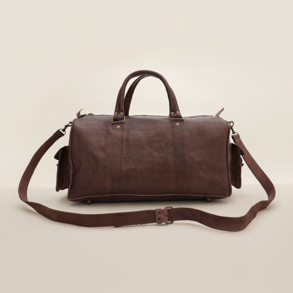 Sac à Voyage en Cuir Naturel – Un Voyage au Cœur de l'Authenticité