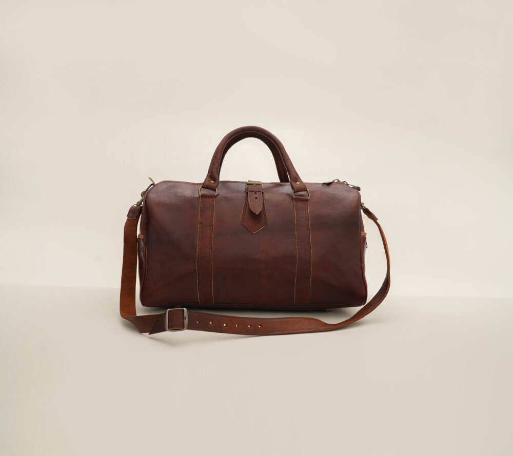 Sac à Voyage en Cuir Naturel – Un Voyage au Cœur de l'Authenticité - Image 2
