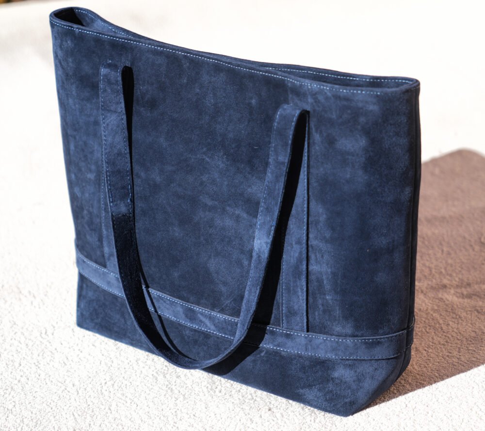 Sac en Daim Éco-Responsable – Élégance Naturelle et Artisanat Marocain - Image 6