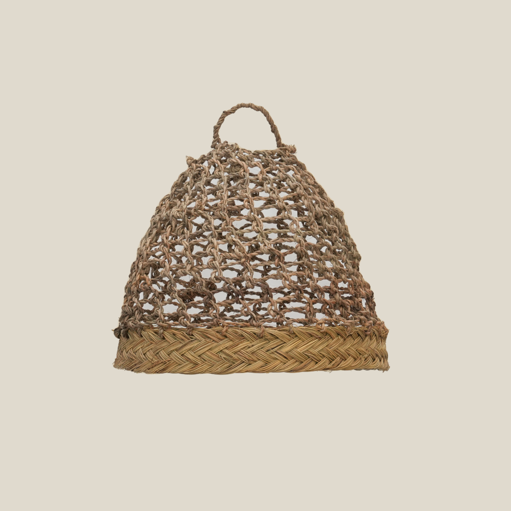 Suspension tressée en fibre de palmier – L’authenticité au naturel