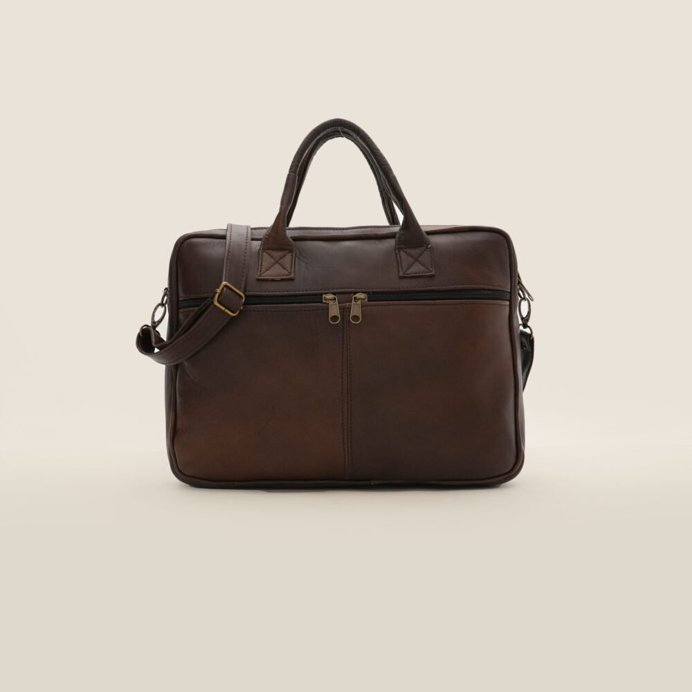Sac - Cartable pour Ordinateur Portable en Cuir Véritable – Élégance et Praticité au Quotidien